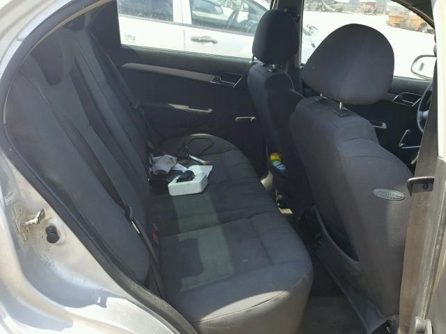 KL1TD56688B040635 - 2008 CHEVROLET AVEO BASE Gümüş foto 6