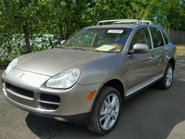 WP1AB29P54LA61373 - 2004 PORSCHE CAYENNE S GOLD photo 2