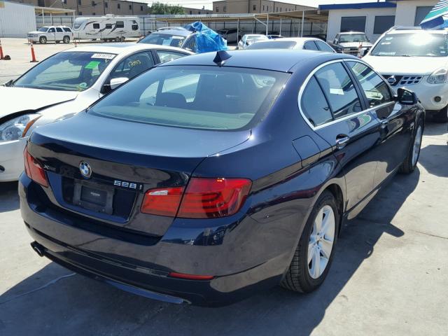 WBAXH5C57DD111121 - 2013 BMW 528 XI BLACK photo 4