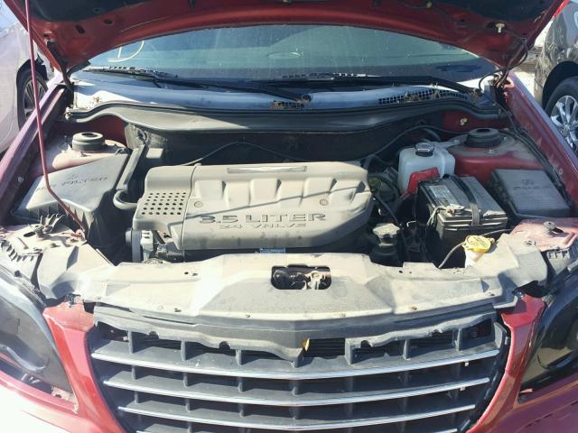 2C4GM68475R367343 - 2005 CHRYSLER PACIFICA T MAROON photo 7