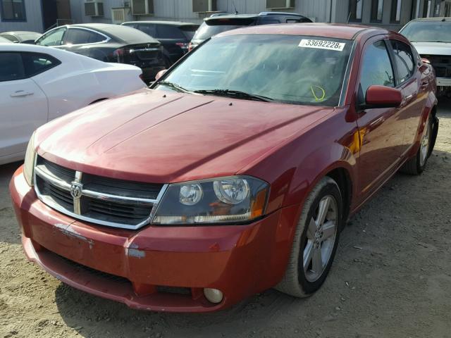 1B3LC76M18N665741 - 2008 DODGE AVENGER R/ RED photo 2