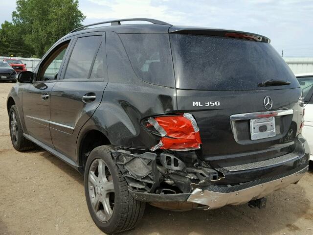 4JGBB86E88A347291 - 2008 MERCEDES-BENZ ML 350 BLACK photo 3