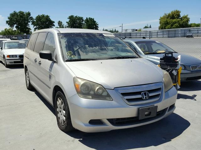 5FNRL38256B062946 - 2006 HONDA ODYSSEY LX SILVER photo 1