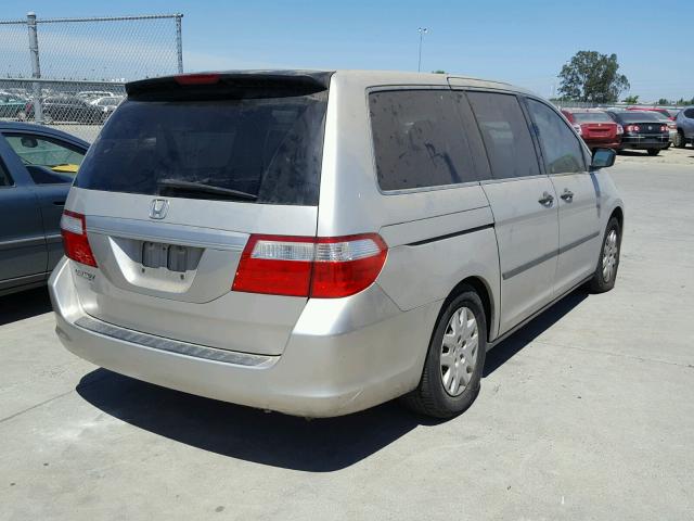 5FNRL38256B062946 - 2006 HONDA ODYSSEY LX SILVER photo 4