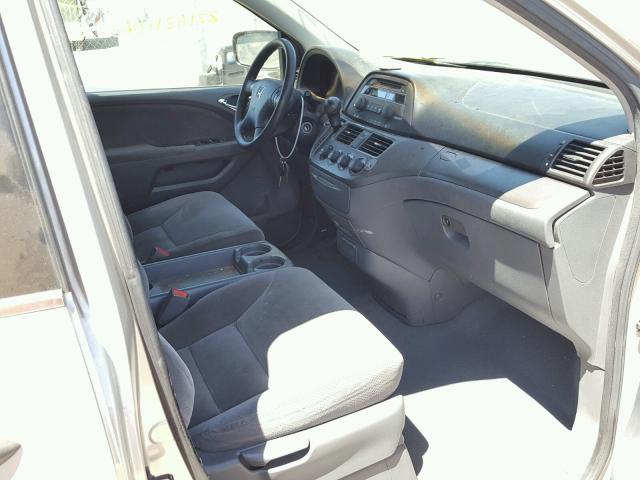 5FNRL38256B062946 - 2006 HONDA ODYSSEY LX SILVER photo 5