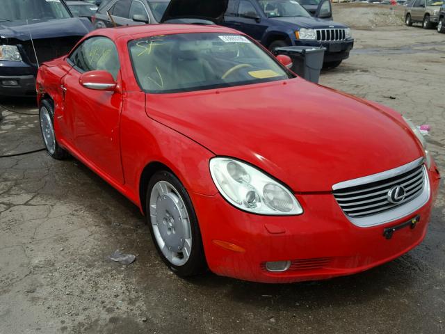 JTHFN48Y420008911 - 2002 LEXUS SC 430 RED photo 1