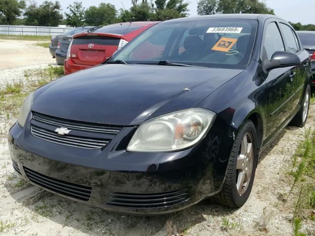 1G1AF5F57A7162471 - 2010 CHEVROLET COBALT 2LT BLACK photo 2