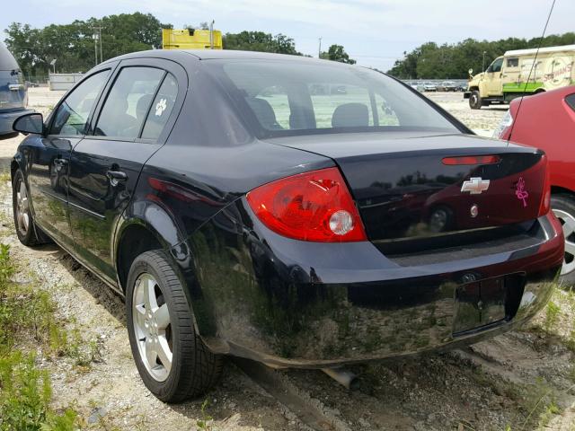 1G1AF5F57A7162471 - 2010 CHEVROLET COBALT 2LT BLACK photo 3