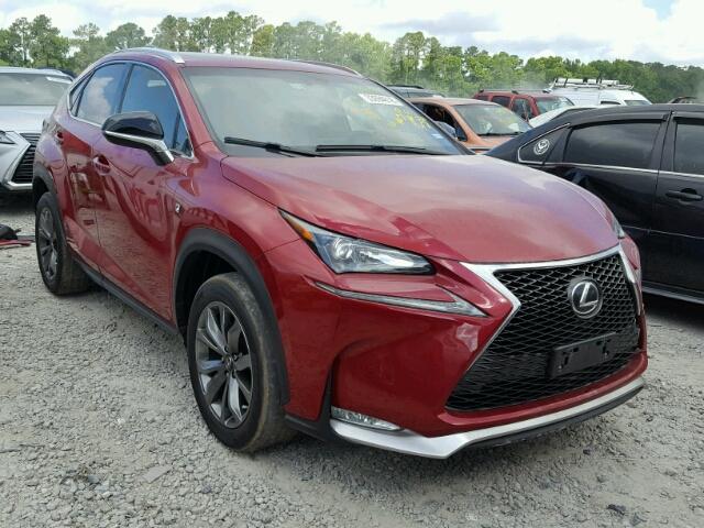 JTJYARBZ4G2034955 - 2016 LEXUS NX 200T RED photo 1