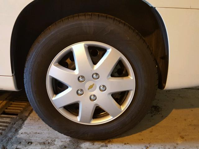 3GNDA13D67S619358 - 2007 CHEVROLET HHR LS WHITE photo 9