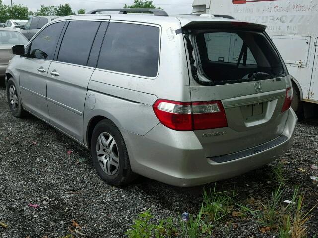 5FNRL38747B414685 - 2007 HONDA ODYSSEY EX SILVER photo 3