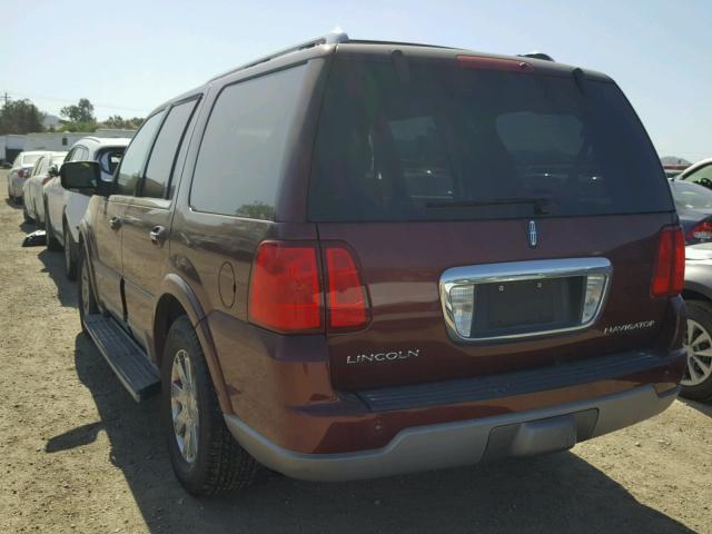 5LMFU28R63LJ43544 - 2003 LINCOLN NAVIGATOR BURGUNDY photo 3