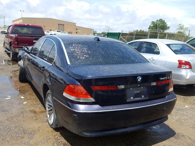 WBAGN63514DS53897 - 2004 BMW 745 LI BLUE photo 3