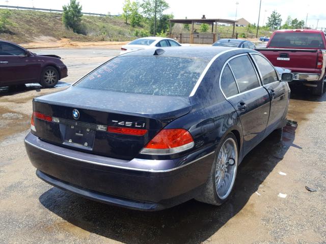 WBAGN63514DS53897 - 2004 BMW 745 LI BLUE photo 4