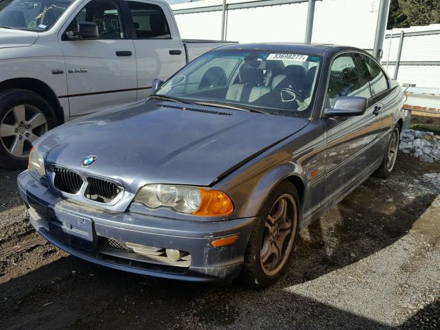 WBABN53451JU21453 - 2001 BMW 330 CI BLUE photo 2