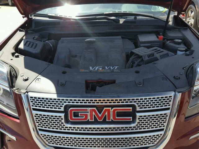 2GKFLVE33G6177102 - 2016 GMC TERRAIN DE MAROON photo 7