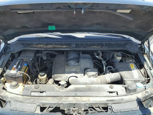 5N1AA08B84N708279 - 2004 NISSAN ARMADA SE GREEN photo 7