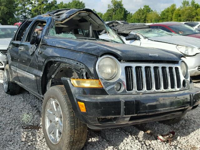 1J4GK58K77W698040 - 2007 JEEP LIBERTY LI BLACK photo 1