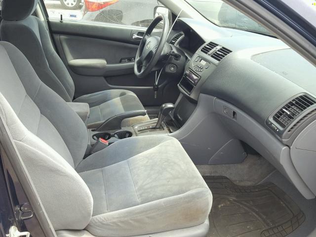 1HGCM66497A052909 - 2007 HONDA ACCORD SE BLUE photo 5