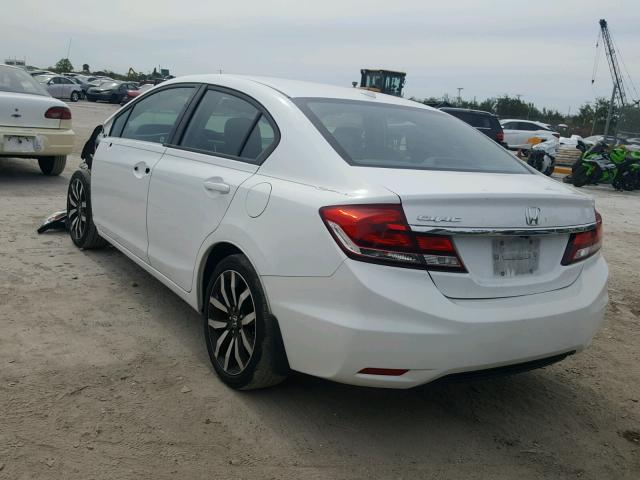 19XFB2F92FE034303 - 2015 HONDA CIVIC EXL WHITE photo 3
