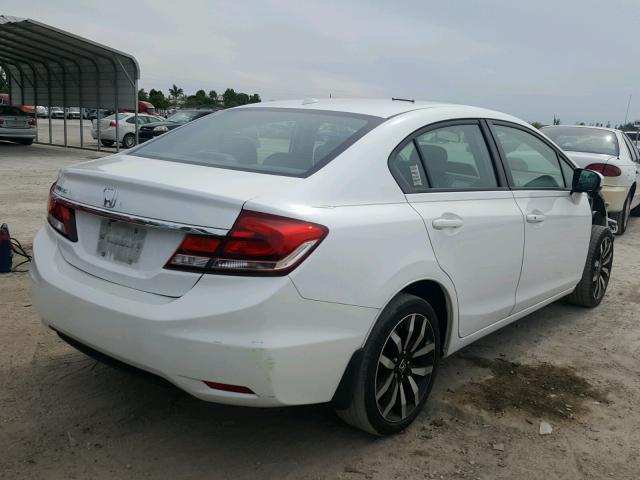 19XFB2F92FE034303 - 2015 HONDA CIVIC EXL WHITE photo 4
