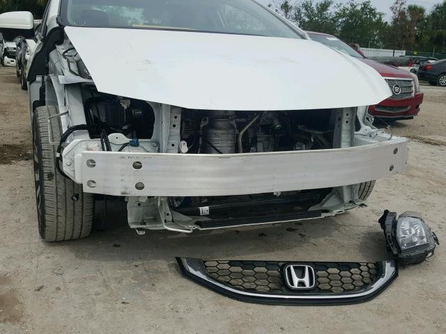 19XFB2F92FE034303 - 2015 HONDA CIVIC EXL WHITE photo 9
