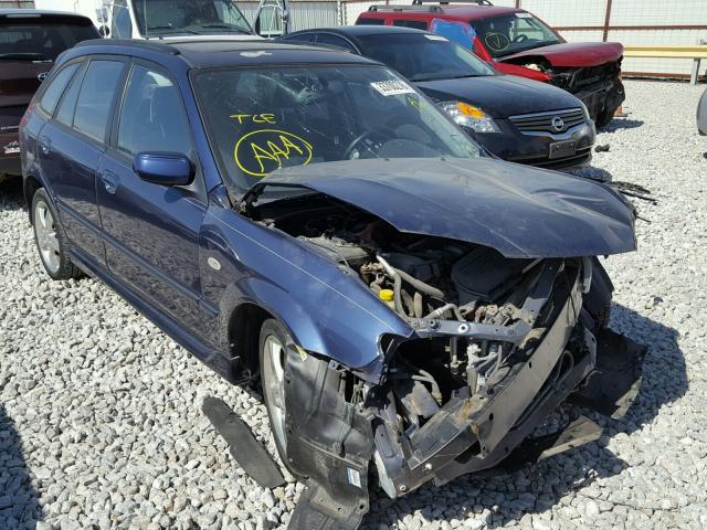 JM1BJ245331124317 - 2003 MAZDA PROTEGE PR BLUE photo 1