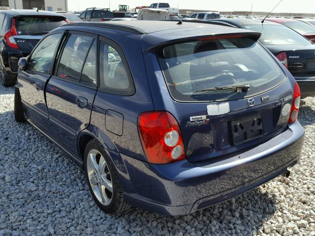 JM1BJ245331124317 - 2003 MAZDA PROTEGE PR BLUE photo 3