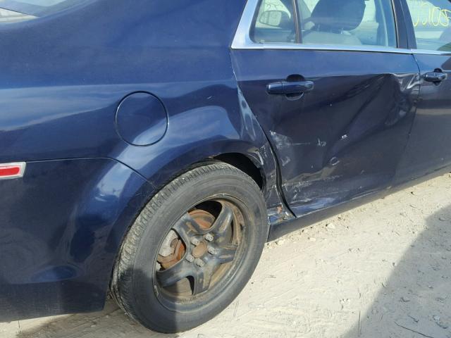 1G1ZG57B294146549 - 2009 CHEVROLET MALIBU LS BLUE photo 9