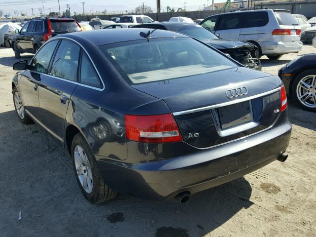 WAUAH74F76N099977 - 2006 AUDI A6 3.2 GRAY photo 3