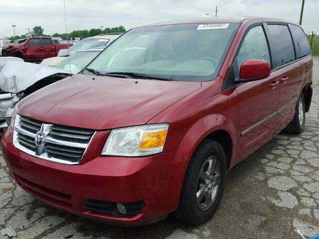 1D8HN54P38B178513 - 2008 DODGE GRAND CARA MAROON photo 2