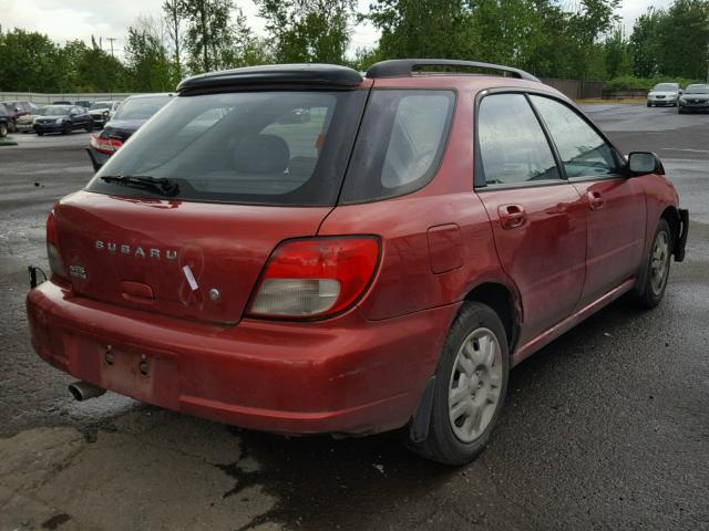 JF1GG65542H823848 - 2002 SUBARU IMPREZA TS RED photo 4