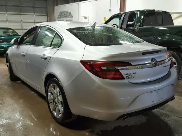 2G4GK5EX1F9133243 - 2015 BUICK REGAL SILVER photo 3