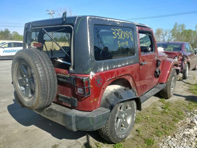 1C4AJWAG4CL289404 - 2012 JEEP WRANGLER S RED photo 4