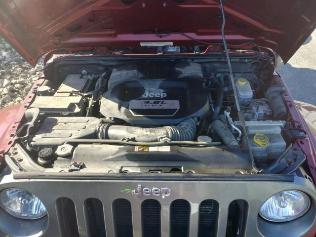 1C4AJWAG4CL289404 - 2012 JEEP WRANGLER S RED photo 7