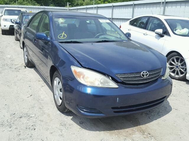 4T1BE32K02U563342 - 2002 TOYOTA CAMRY LE BLUE photo 1