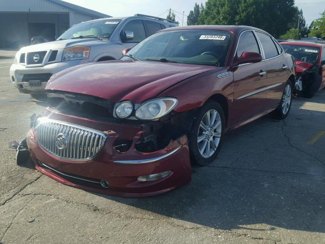 2G4WN58C081157319 - 2008 BUICK LACROSSE S RED photo 2