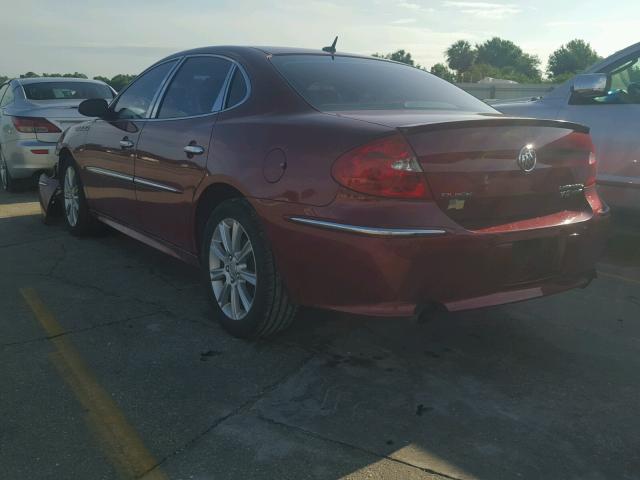 2G4WN58C081157319 - 2008 BUICK LACROSSE S RED photo 3