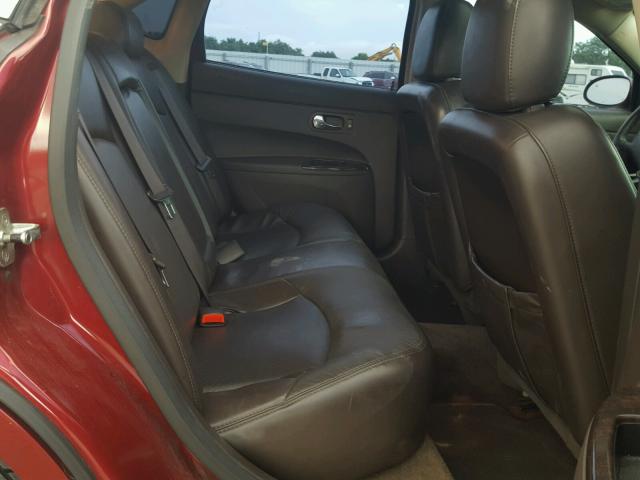 2G4WN58C081157319 - 2008 BUICK LACROSSE S RED photo 6