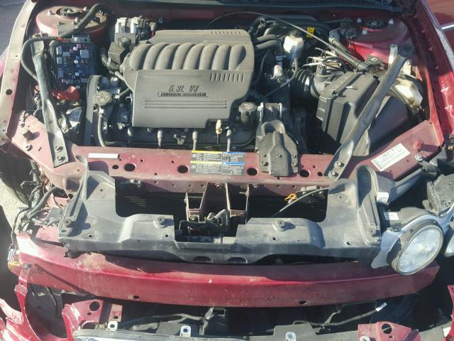 2G4WN58C081157319 - 2008 BUICK LACROSSE S RED photo 7