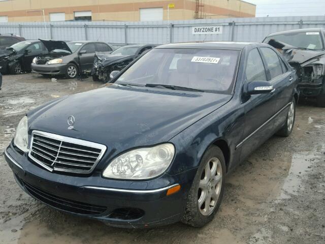 WDBNG83J93A351667 - 2003 MERCEDES-BENZ S430 4MATI BLUE photo 2