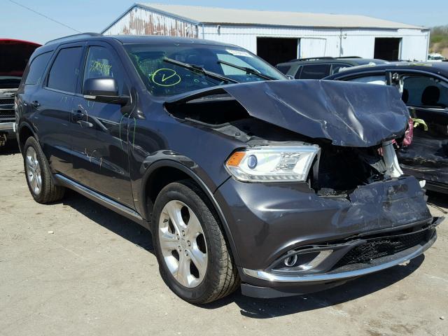 1C4RDJDG9EC287451 - 2014 DODGE DURANGO LI GRAY photo 1