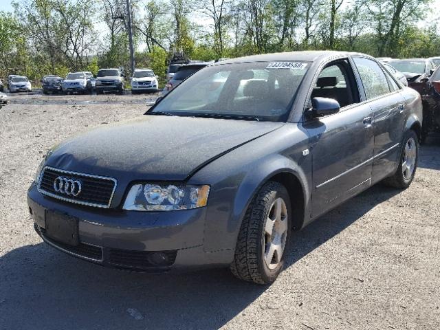 WAUJC68E64A151842 - 2004 AUDI A4 1.8T GRAY photo 2