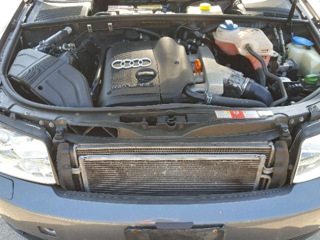 WAUJC68E64A151842 - 2004 AUDI A4 1.8T GRAY photo 7