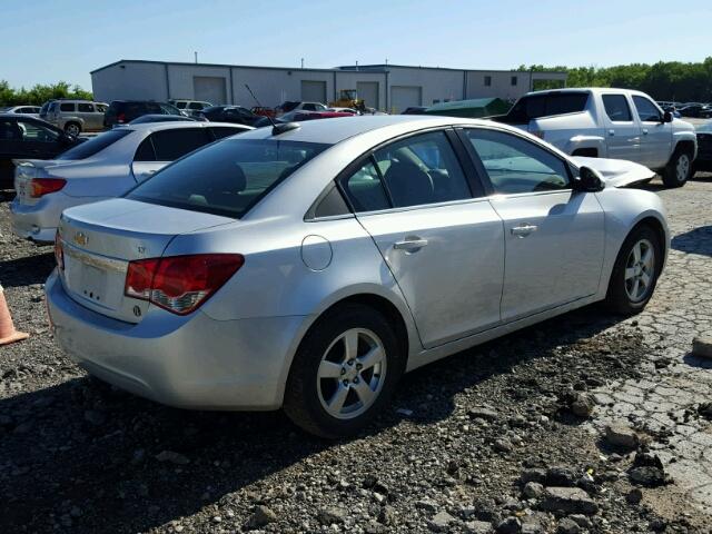 1G1PC5SB5F7114554 - 2015 CHEVROLET CRUZE LT SILVER photo 4