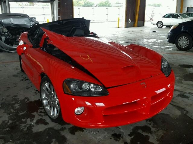 1B3JR65Z53V500538 - 2003 DODGE VIPER SRT- RED photo 1