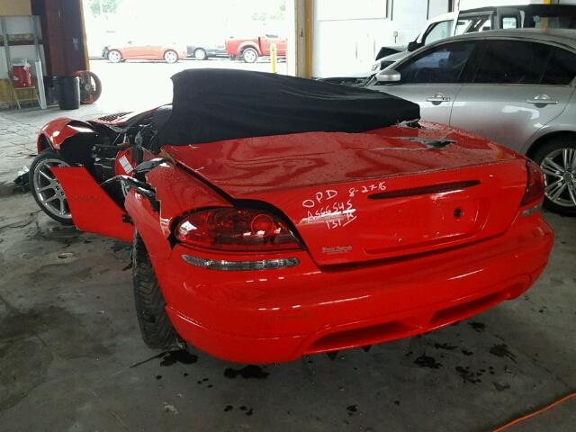 1B3JR65Z53V500538 - 2003 DODGE VIPER SRT- RED photo 3