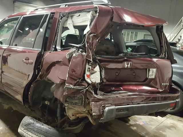 5FNYF18248B010797 - 2008 HONDA PILOT VP MAROON photo 9