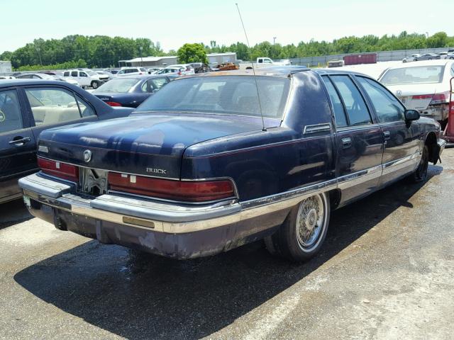 1G4BN5376NR405455 - 1992 BUICK ROADMASTER BLUE photo 4