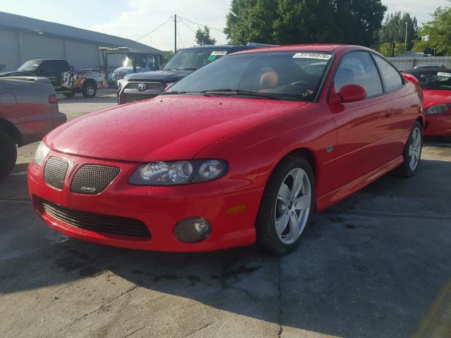 6G2VX12G04L270035 - 2004 PONTIAC GTO RED photo 2